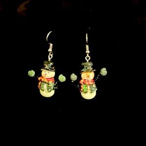 Snowman Earrings